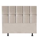 Cabeceira Poliana Cama Box Casal 160 cm Suede Bege