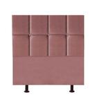 Cabeceira Poliana Cama Box Solteiro 100 cm Suede Rose