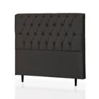 Cabeceira Queen Baby 160 CM Suede Preto - D A Decor