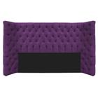 Cabeceira Queen Everest P02 160 cm para cama Box Suede Roxo - Amarena Móveis