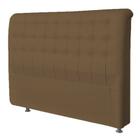 Cabeceira Queen Imperatriz 160 CM Suede Marrom - D A Decor