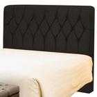 Cabeceira Queen Istambul 160 CM Suede Preto - D A Decor