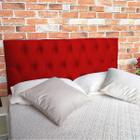 Cabeceira Queen Luna Suede Liso Vermelho 160 x 120 RBL