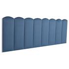 Cabeceira Queen Modulada Blu Interiores Nuvem Cama Box 160 cm x 60 cm MDF Veludo