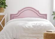 Cabeceira Queen Provençal Luxo Dupla 160x60 Sintético Rosa - Tachas Fumê