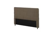 Cabeceira Ravena Plus Queen 1600mm Suede Marrom Taupe - Simbal