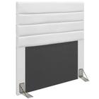 Cabeceira Rubi Para Cama Box Solteiro 90 cm material sintético Branco - D'Rossi