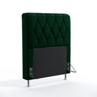 Cabeceira Sirius 90 Para Cama Box de Solteiro N-026 Veludo Verde Aradecor