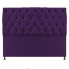 Cabeceira Sofia 195 cm King Size Suede Roxo - Amarena Móveis - Am Decor