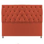 Cabeceira Sofia 195 cm King Size Suede Terracota - Amarena Móveis - Am Decor