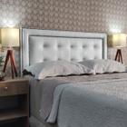 Cabeceira Solteiro 90 Cama Box Diamond 2 Veneza 10 Branco Corano Painel RBL