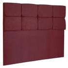 Cabeceira Solteiro 90cm Nina Suede Marsala SLK Decor