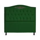 Cabeceira Solteiro 90cm Para Cama Box Greta Suede Verde - DS Estofados