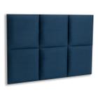 Cabeceira Solteiro 90x60 Cama Box Modulada Retangular Blu