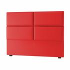 Cabeceira Solteiro Bia 90 CM Suede Vermelho - D A Decor