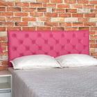 Cabeceira Solteiro Cama Box Capitone Rosa Pink 90X60 RBL