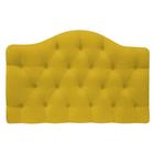 Cabeceira Suspensa Imperatriz 195 cm King Size Suede Amarelo - ADJ Decor