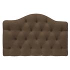 Cabeceira Suspensa Imperatriz 195 cm King Size Suede Marrom - ADJ Decor