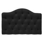 Cabeceira Suspensa Imperatriz 195 cm King Size Suede Preto - ADJ Decor