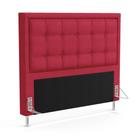 Cabeceira Taurus 140 para Cama de Casal Z-001 Sued Vermelho Aradecor