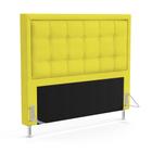 Cabeceira Taurus 160 para Cama Queen Z-004 Sued Amarelo Aradecor