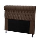 Cabeceira Tóquio 120 cm Suede Marrom - Topázio Decor