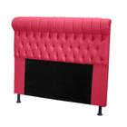 Cabeceira Tóquio 160 cm Suede Vermelho - Topázio Decor