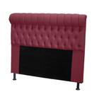 Cabeceira Tóquio 160 cm Suede Vermelho Vinho - Ecotec Decor