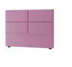 Cabeceira Veneza 0,90 solteiro cm Rose suede Estofada para Cama Box Biselos-Decor