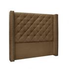 Cabeceira Vicenza Cama Box King 195 Cm Suede Caramelo - DROSSI