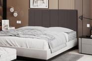 Cabeceira Vitória 138Cm Para Cama Box Casal Suede Marrom Claro - Maitê Moda Casa