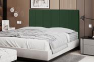 Cabeceira Vitória 138Cm Para Cama Box Casal Suede Verde Militar