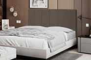 Cabeceira Vitória 158Cm Para Cama Box Queen Suede Cappuccino