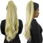 Cabelo Aplique Loiro Liso Grande Rabo De Cavalo Organico