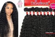 Cabelo Bio Vegetal Cacheado Dsoar Maravilhosa Preto 9pcs 80cm