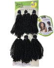 Cabelo Bio Vegetal Cachos Fechados Natalia Lindissimo Preto