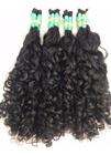 Cabelo Cacheado Humano Natural 55cm 150gr Cacho Caipira