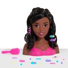 Cabelo castanho Styling Head Barbie Fashionistas com 20 de acesso.