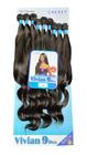 Cabelo Cherey Bio Fibra Liso Ondulado Vivian 9 telas 65cm 360g