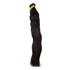 Cabelo Humano Bruto 100Gr 55Cm Castanho