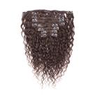 Cabelo Humano Crespo 30cm com Tic-Tac Textura Wavy De Benguela - Castanho Escuro (100g)