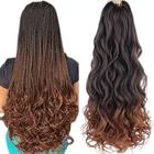 Cabelo Jumbo Extensão Cachos Franceses 60cm 210g