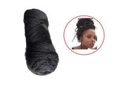 Cabelo Jumbo Fio Panamá Preto Tranças Braid E Dreads 20Pcts