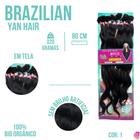 Cabelo Liso Bio Organico Em Tela 80 Cm Brazilian - Sem Brilho Excessivo