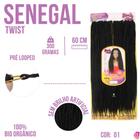 Cabelo Senegal Twist 4x Fino Sintetico Crochet Braids - Pre Looped - Facil De Aplicar - YanHair