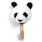 Cabide de Madeira com Cabeça de Pelúcia Urso Panda Wild & Soft