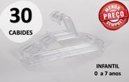 Cabide Infantil de Acrílico Transparente Kit com 30 unidades Envio Imediato