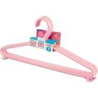 Cabide Infantil Plástico 3 Peças Rosa - 31Cm - Cód. 9033 - Sanremo S/A