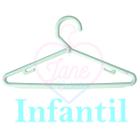 Cabide Branco Plástico Bebê Infantil - 50 unidades - Mangalima