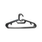 Cabide Preto Plastico 6 Peças - 38,8cm x 18,3 cm Hangers